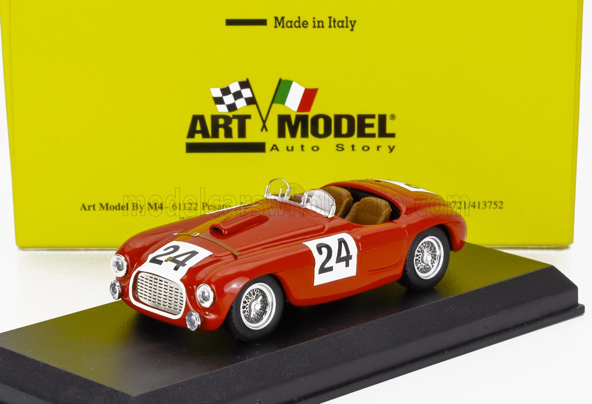 1:43 FERRARI 195s Spider 2.3l V12 Team Luigi Chinetti №24 24h Le Mans (1950) Luigi Chinetti - Pierre Louis Dreyfus, Red - ART067/2
