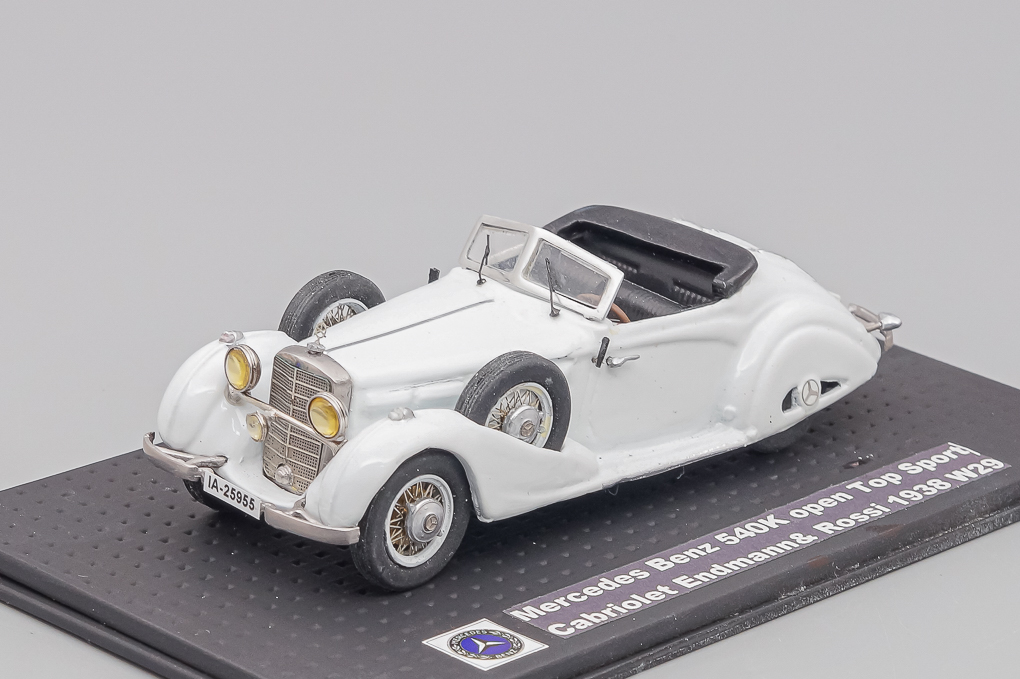 1:43 MERCEDES-BENZ 540K Open Top Sport Cabriolet Endmann & Rossi W29 (1938), white - AGM025