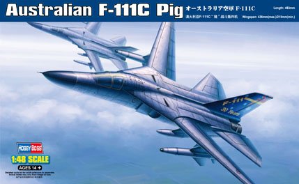 1:48 Сборная модель Самолёт Australian F-111C Pig - 80349