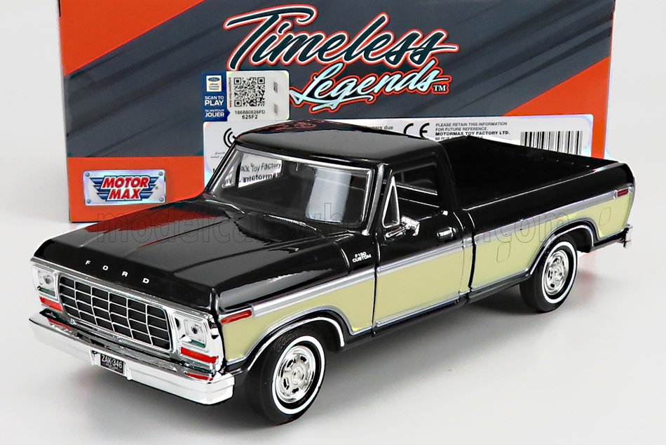 1:24 FORD F-150 Pick-up Custom (1979), Black Cream - 79346BK