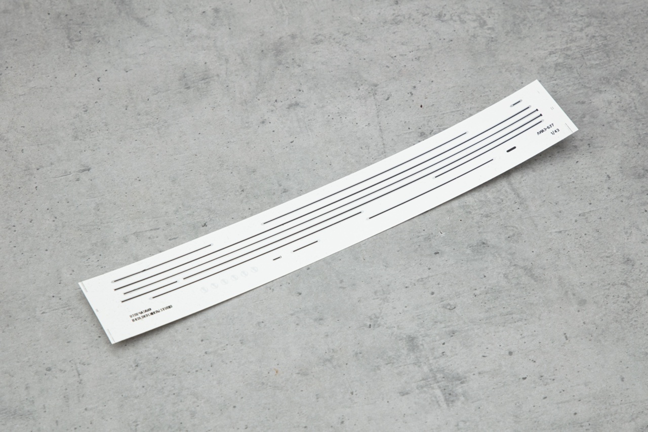 1:43 Декаль Составные молдинги на Ликинский 677 - KS-CL0005