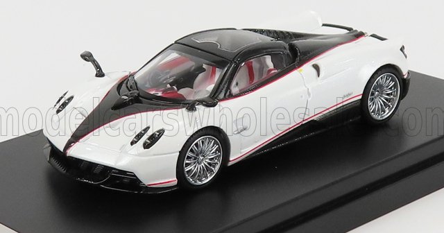 1:64 PAGANI Huayra Roadster 2018, White Pearl Met - LCD64015-BW