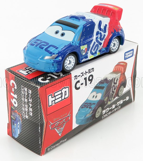 1:64 WALT DISNEY Pixar Cars - Raoul Caroul, Blue White Red - C19