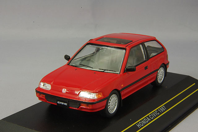 1:43 HONDA Civic (1987), красный - F43-042