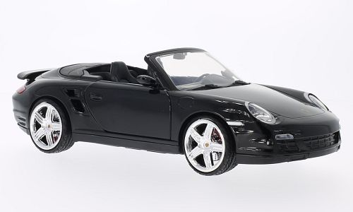 1:18 PORSCHE 911 (997) Turbo Cabriolet, black - 73183BLACK