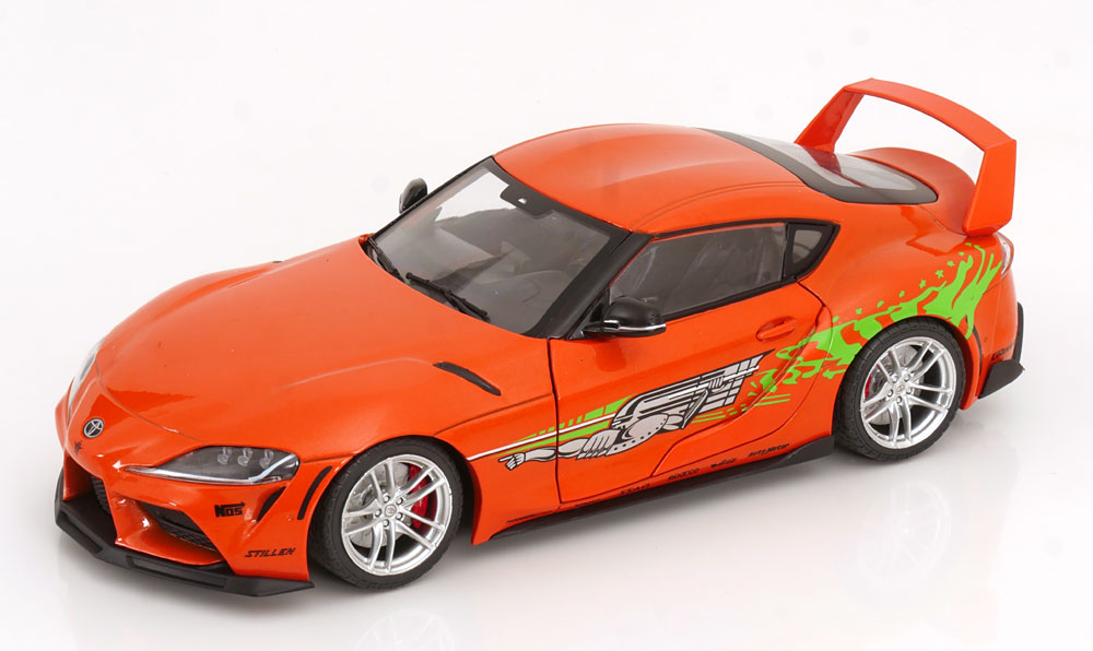 1:18 TOYOTA GR Supra Tribute (2024), orange-metallic green - S1809006