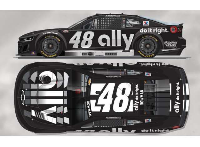 1:64 Chevrolet #48 Alex Bowman *Ally*, black/white 2025 - C482565ALDAL