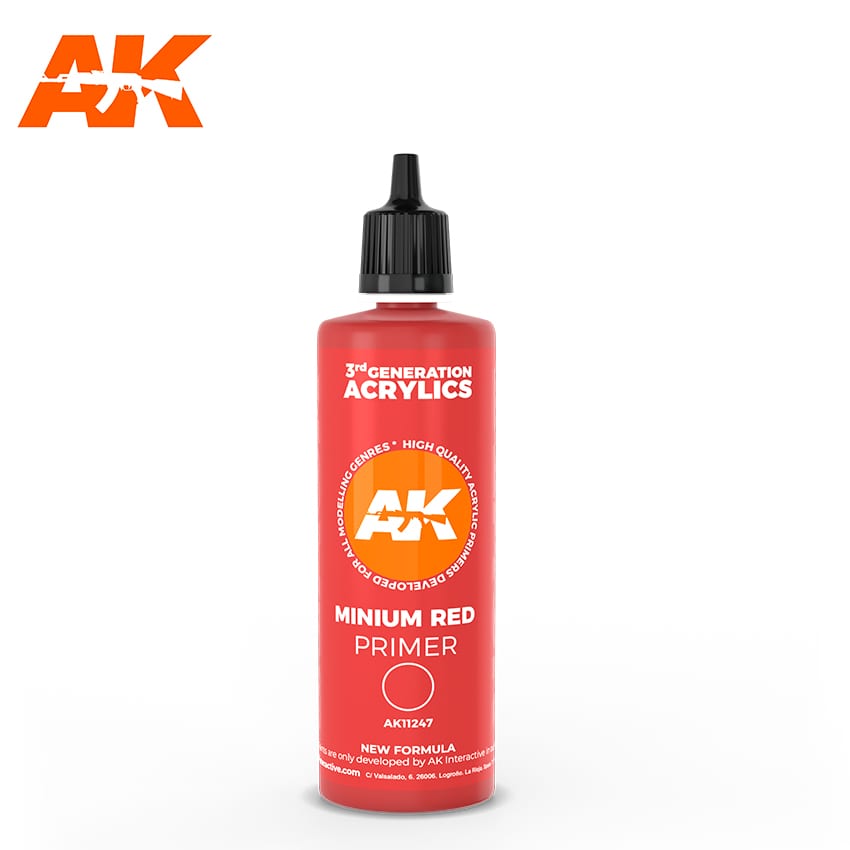 Свинцовая грунтовка, 100 мл / MINIUM RED SURFACE PRIMER 100ML - AK11247