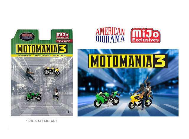 1:64 Moto Mania #3 Figure set, various - AD76499