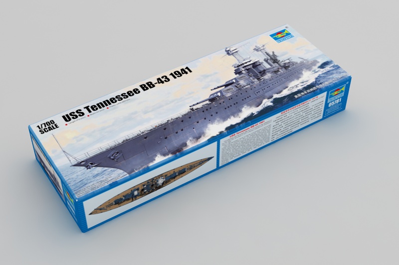 1:700 Сборная модель Американский линкор USS Tennessee BB-43 (1941г.) - 05781