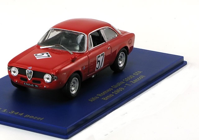 1:43 ALFA ROMEO Giulia 1600 GTA No 57  Brno, Zeccoli (1969), red - 705405