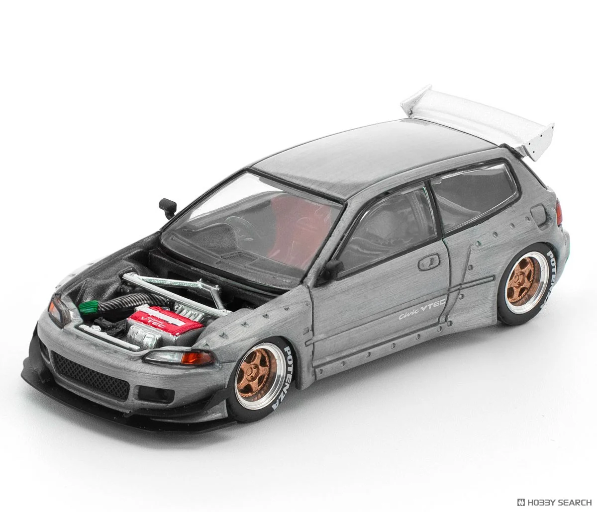 1:64 HONDA Pandem Civic EG6, raw metal - PRE018