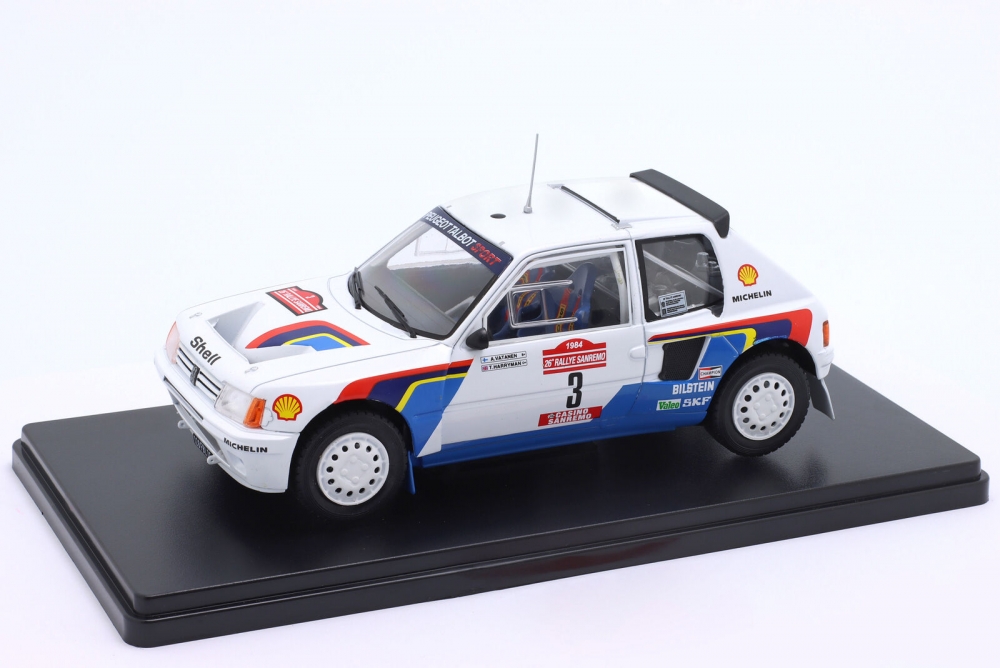 1:24 PEUGEOT 205 Turbo 16 #3 'Peugeot Talbot Sport' Vatanen/Harryman Winner Rally San Remo (1984) - 24WRC530