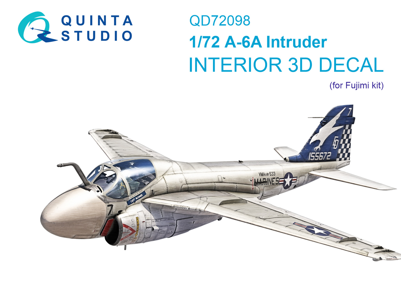 1:72 Декаль интерьера кабины A-6A Intruder (Fujimi) - QD72098