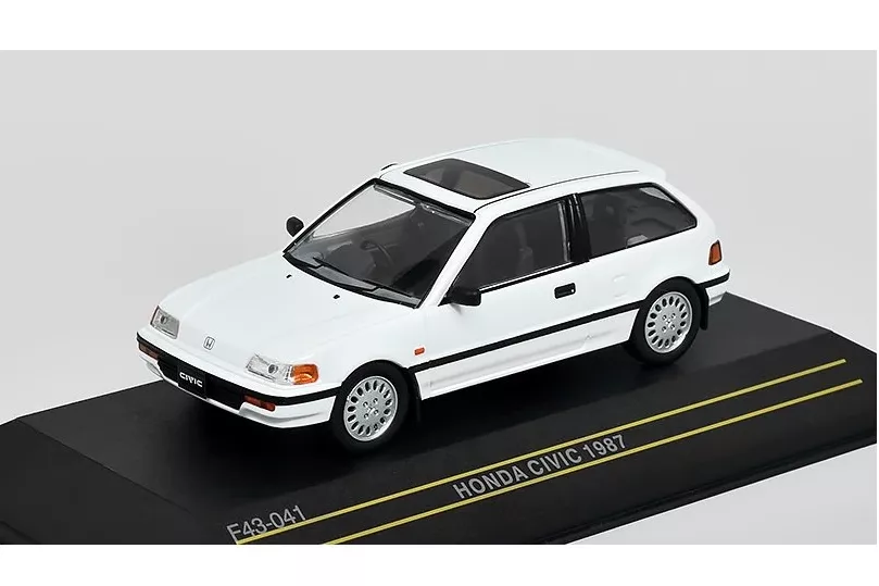 1:43 HONDA Civic (1987), white - F43-041