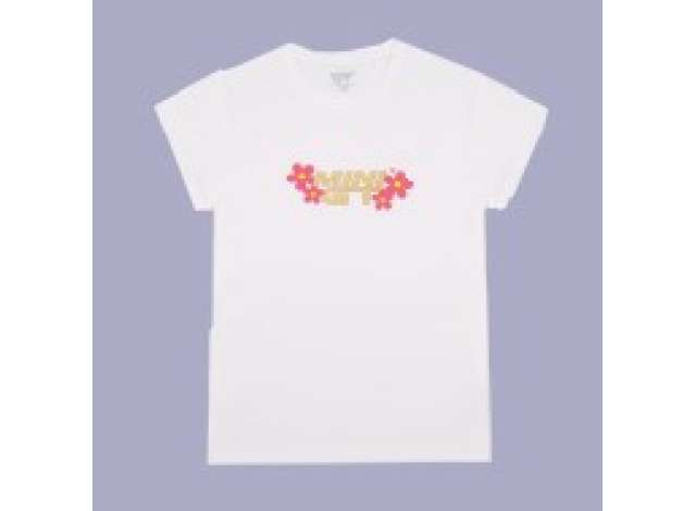 Футболка MINI GT «Pink Floral», размер XS, white - MGTOM028-XS