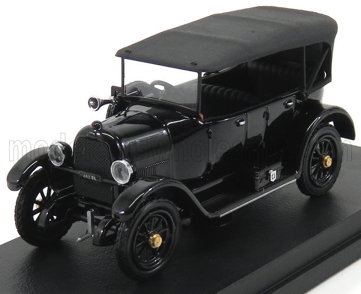 1:43 FIAT 501 Cabriolet Closed La Saetta Del Re (1919), Black - 4569