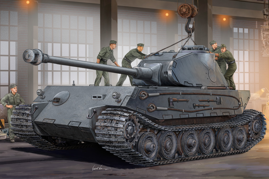 1:35 Сборная модель Танк German VK4502 (P) Hintern - 82445