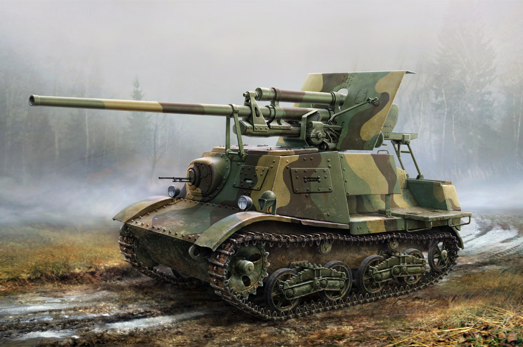 1:35 Сборная модель САУ Soviet ЗИS-30 Light Self-Propelled Anti-Tank Gun - 83849