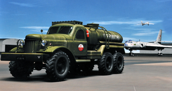1:72 Сборная модель ЗИL-157 бензовоз - 01102