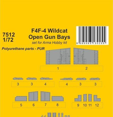 1:72 F4F-4 Wildcat Open Gun Bays / for Arma Hobby kit - 129-7512
