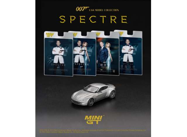 1:64 Aston Martin DB10 *Spectre* Dutch Blister Packaging, silver 2015 - MGT00910-007D