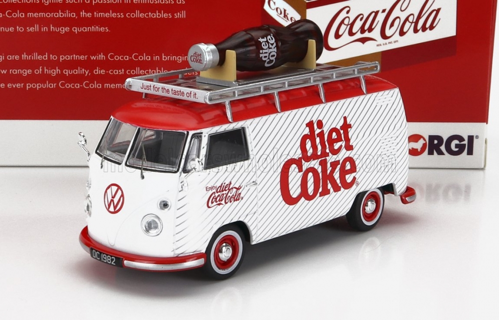 1:43 VOLKSWAGEN T1 Van Diet Coke Coca-cola (1965), White Red - CC02747