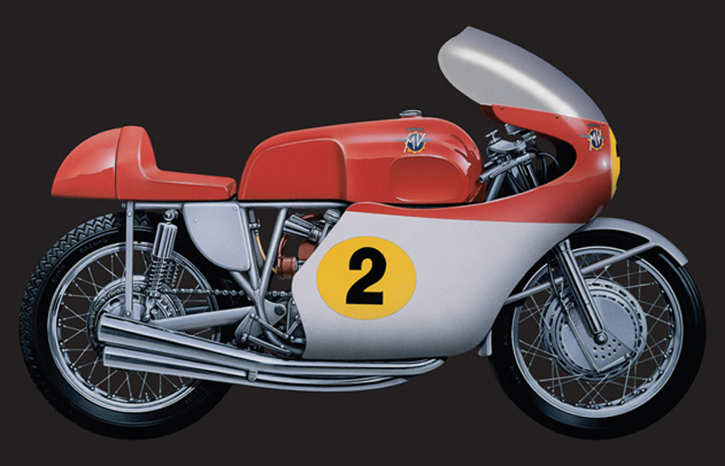 1:9 Сборная модель Мотоцикл MV AGUSTA 500 cc. 4 CYLINDERS - 1964 - 4630