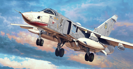 1:72 Сборная модель Самолет  Су-24МР - 01672
