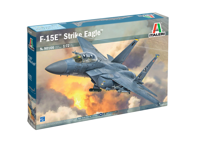 1:72 Сборная модель McDONNEL DOUGLAS F-15e Strike Eagle Military Airplane (1986) - 90166ИТ