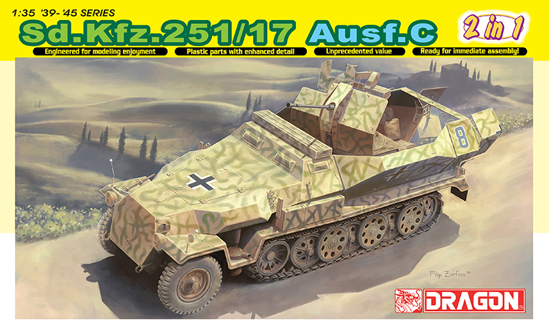 1:35 Сборная модель БТР Sd.Kfz. 251/17 Ausf.C - 6592