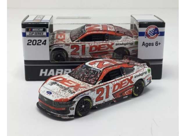1:64 Ford Mustang #21 Harrison Burton *DEX* Imaging Daytona Race Win, white/red 2024 - W212465DEXHBA