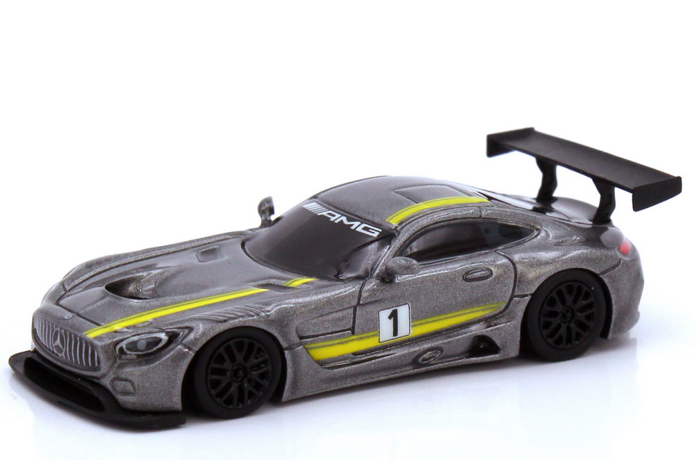 1:87 MERCEDES-BENZ-AMG GT3 C190  #1 (2017), серый (презентация модели) - FHO-21