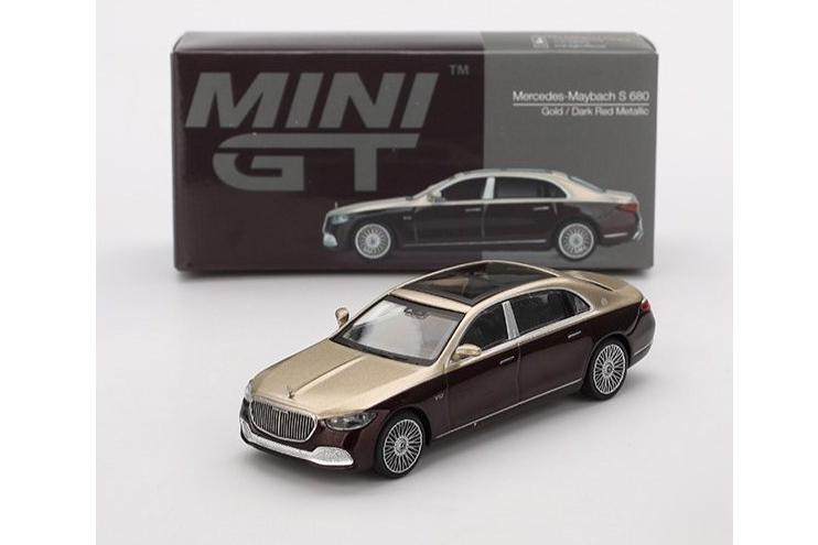 1:64 MERCEDES-BENZ-Maybach S 680 (2024), gold/dark red - MGT00962
