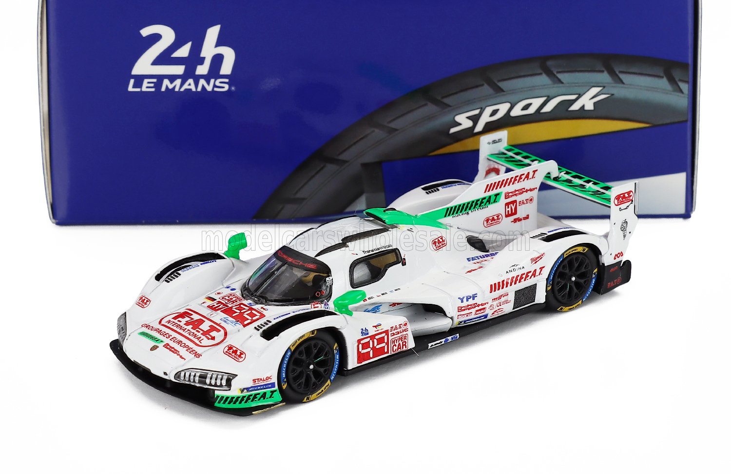 1:64 PORSCHE 963 9rd 4.6l Turbo V8 Team Proton Competition №99 24h Le Mans (2025) Neel Jani - Nico Pino - Nicolas Varrone, White Green - 64S067