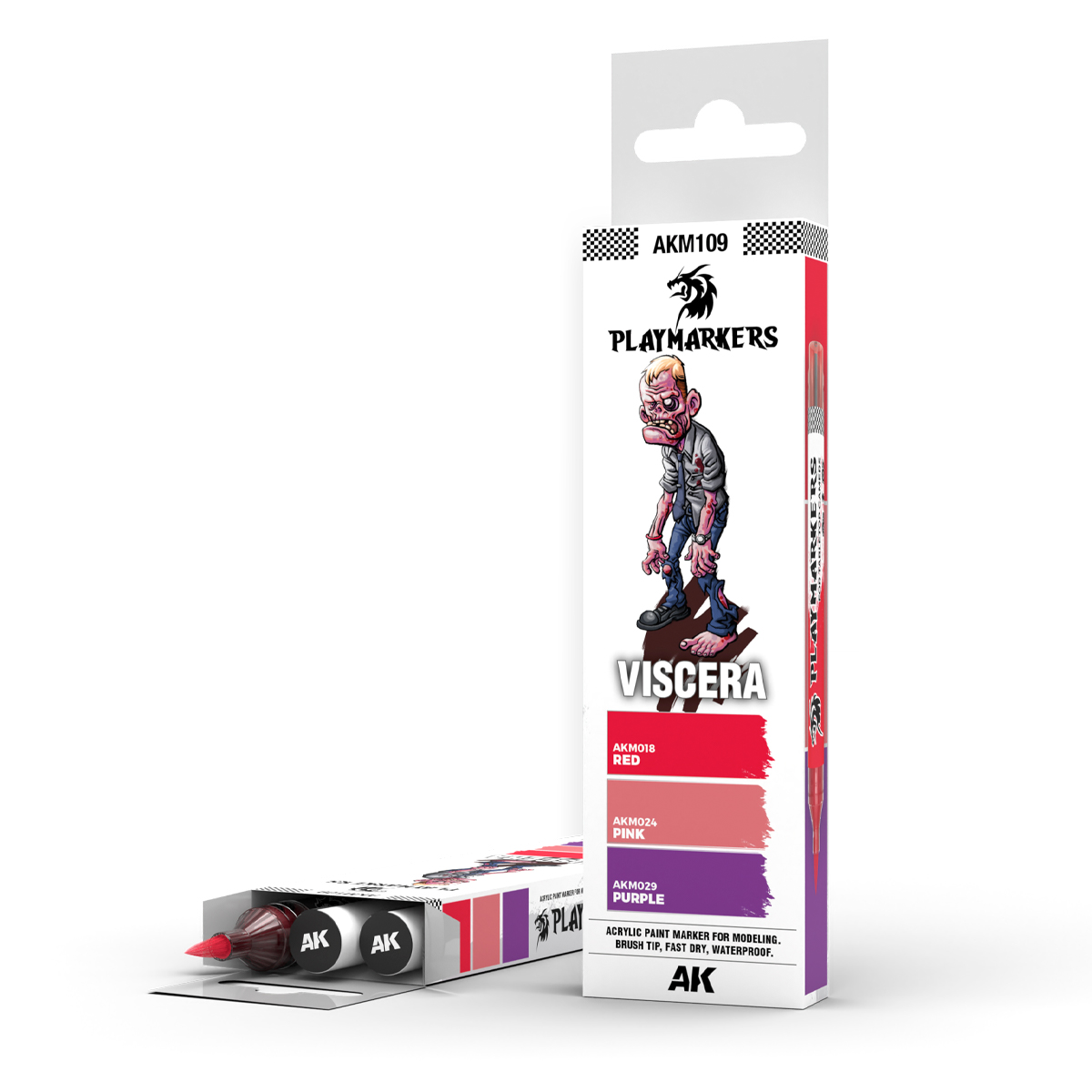 Набор акриловых маркеров PLAYMARKER - Внутренние органы / VISCERA – PLAYMARKER SET - AKM109