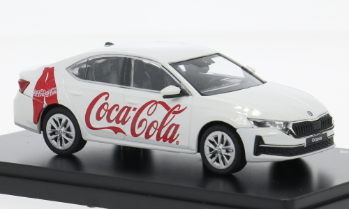 1:43 SKODA Octavia IV FL Coca Cola (2024), white - 048F01