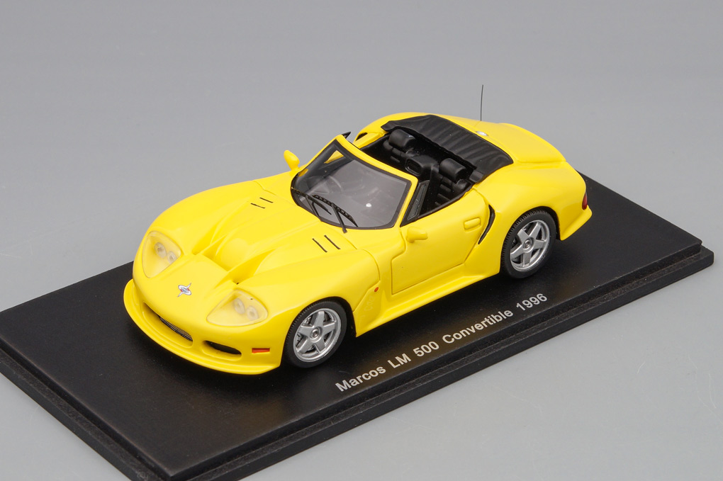 1:43 MARCOS LM500 CONVERTIBLE 1996, YELLOW - S0787