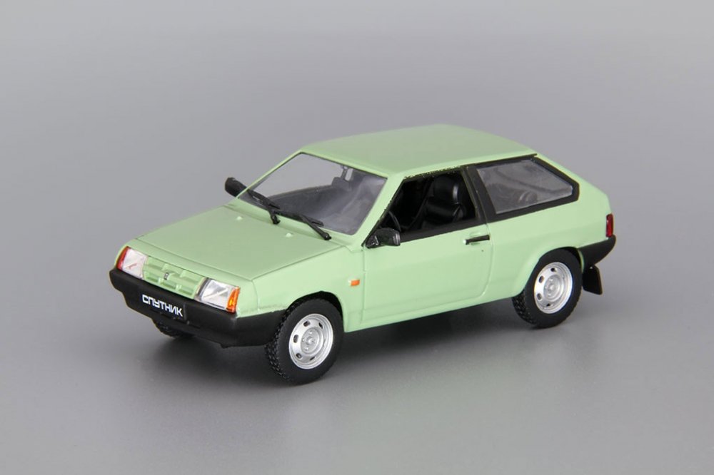 1:43 Волжский автомобиль 2108 Спутник, Автолегенды СССР 21, зеленый - AL021