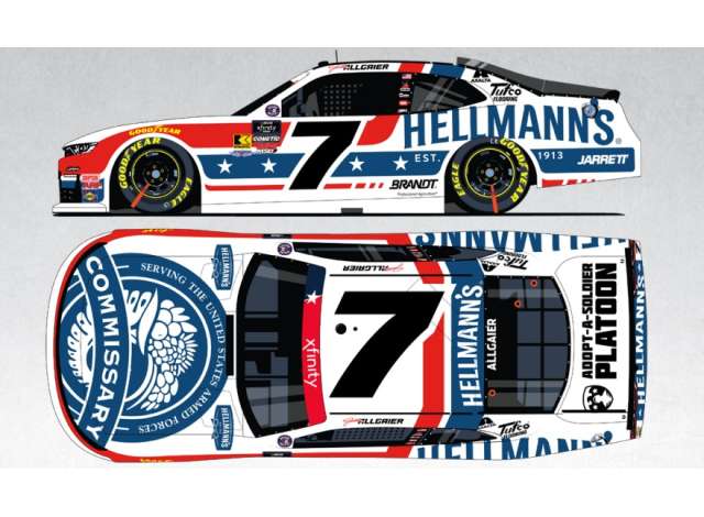 1:64 Chevrolet #7 Justin Allgaier *, Hellmannâ€™s DeCA*, red/white/blue 2025 - NX72565HLDAG