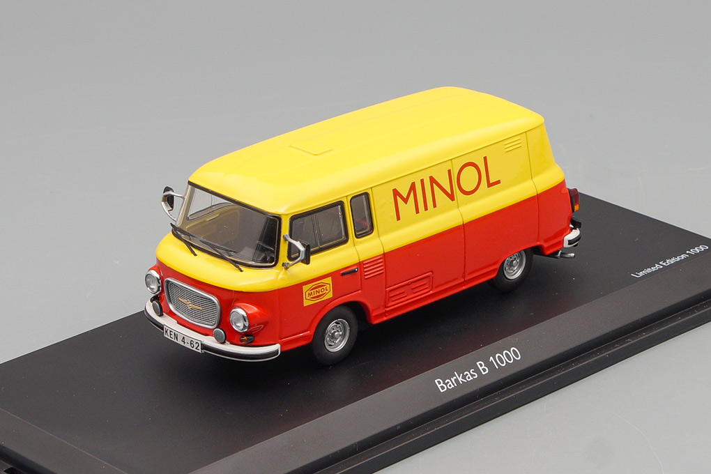1:43 BARKAS B1000 Kastenwagen Minol (1961), yellow / red - 03640