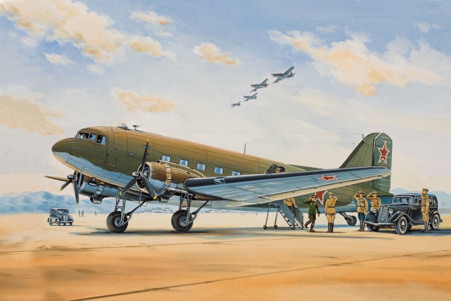 1:144 Сборная модель Транспортный самолет Douglas C-47 - 14439