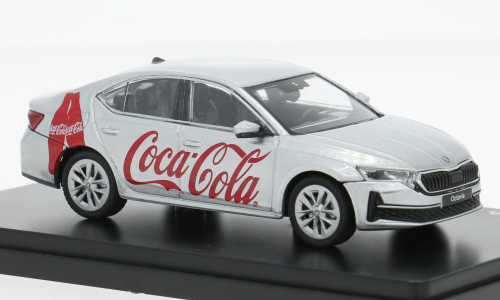 1:43 SKODA Octavia IV FL Coca Cola (2024), silver - 048F02