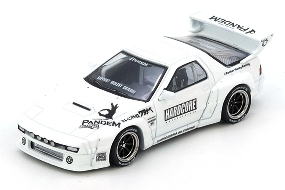 1:64 MAZDA RX7 (FC3S) *PANDEM AERO* Widebody Kit, white - IN64-RX7FCP-WHI1