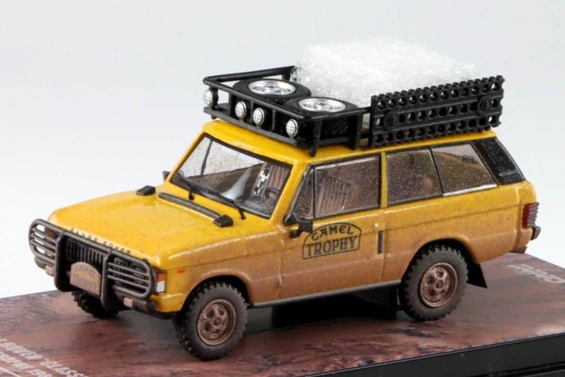 1:64 RANGE Rover Classic Camel Trophy со следами эксплуатации (1982), желтый - IN64-RRC-CT83DE