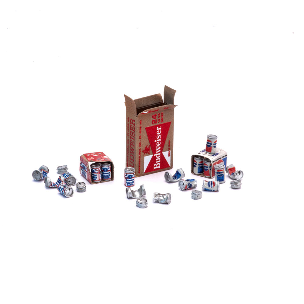 1:24 Budweiser + Pepsi банки 0,35ml 1960-1970, размер L - S-262