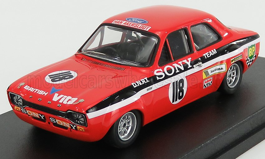 1:43 FORD Escort Mki №11 3rd Coupes Benelux Zandvoort (1971) Y.Fontaine, Red Black White - TRRNL06