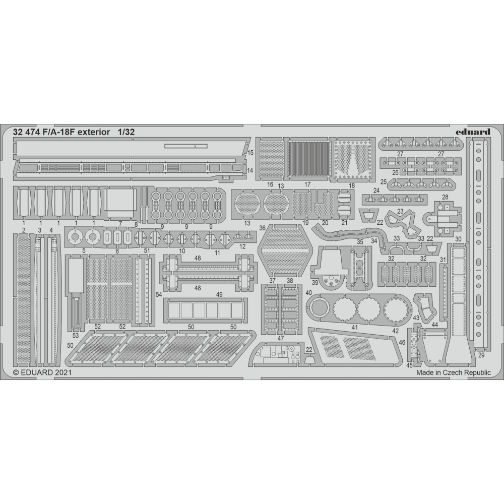1:144 Фототравление F/ A-18F, экстерьер (144009) - 32474