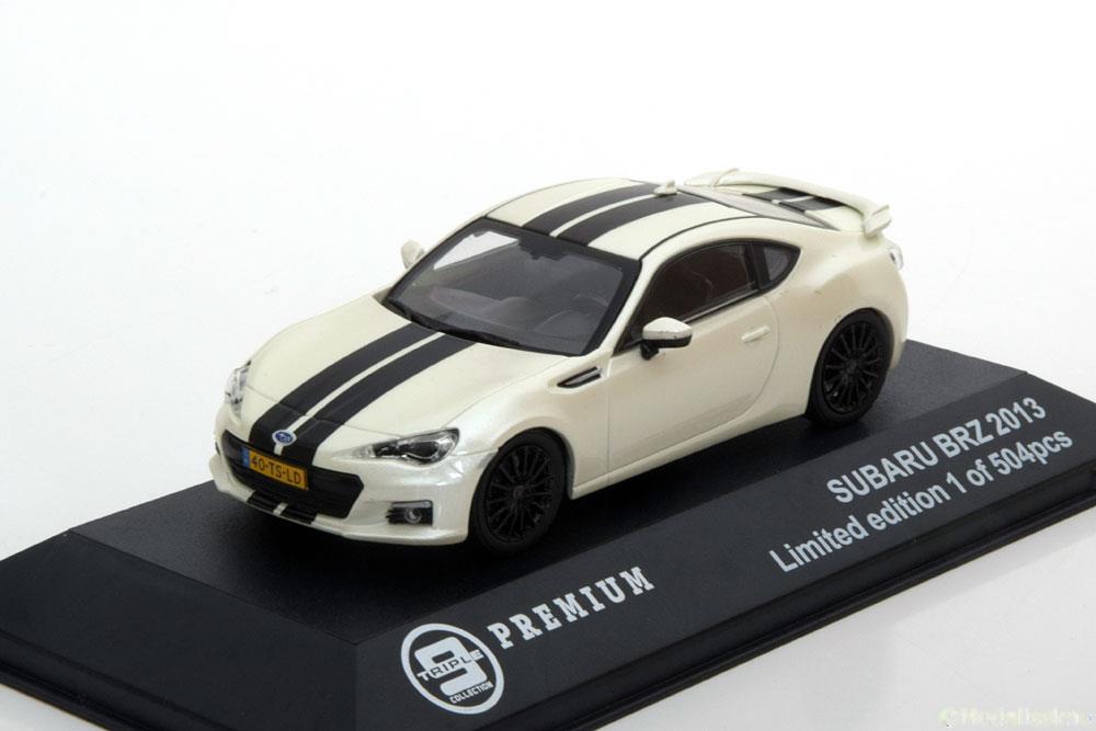 1:43 SUBARU BRZ (2013), whitemetallic/black - T9P-10024