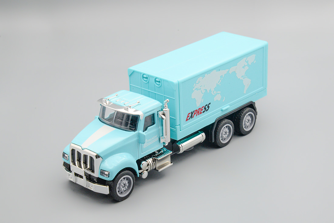 Игрушка грузовик фургон, голубой, 18 см - 0401-13